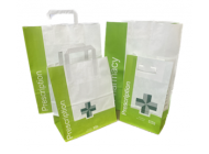 Plain and Branded Pharmacy/Chemist style Paper Retail SOS Bags (various sizes)